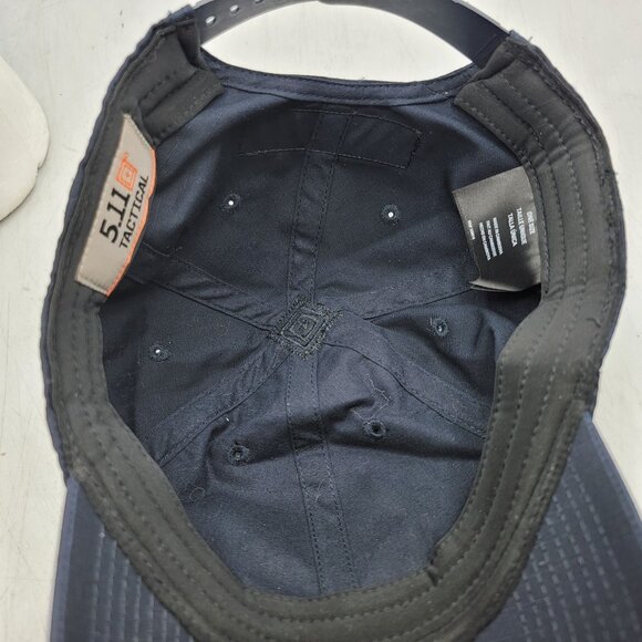 5.11 Tactical Hat Cap Adults Navy Blue Adjustable Baseball Logo Casual Work Wear - Picture 7 of 10